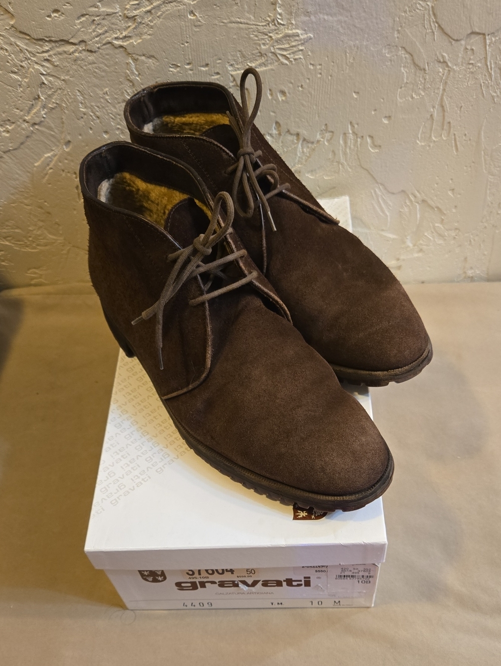 Vintage Women's Brown Suede Ankle Booties — Lace-Up Comfort